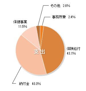 収入　円グラフ