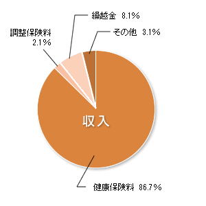 収入 円グラフ